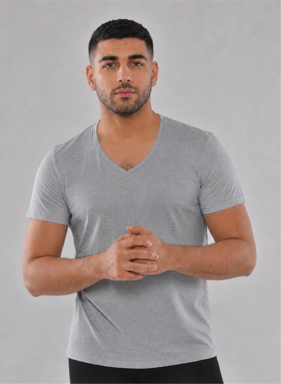 T-shirt manches courte col v