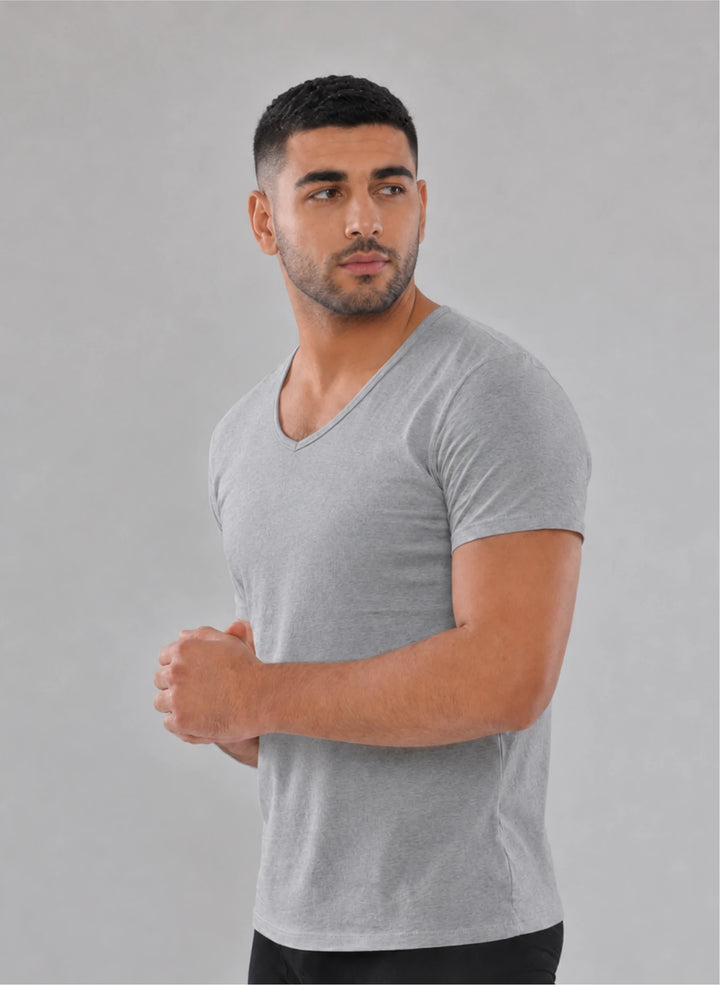 T-shirt manches courte col v