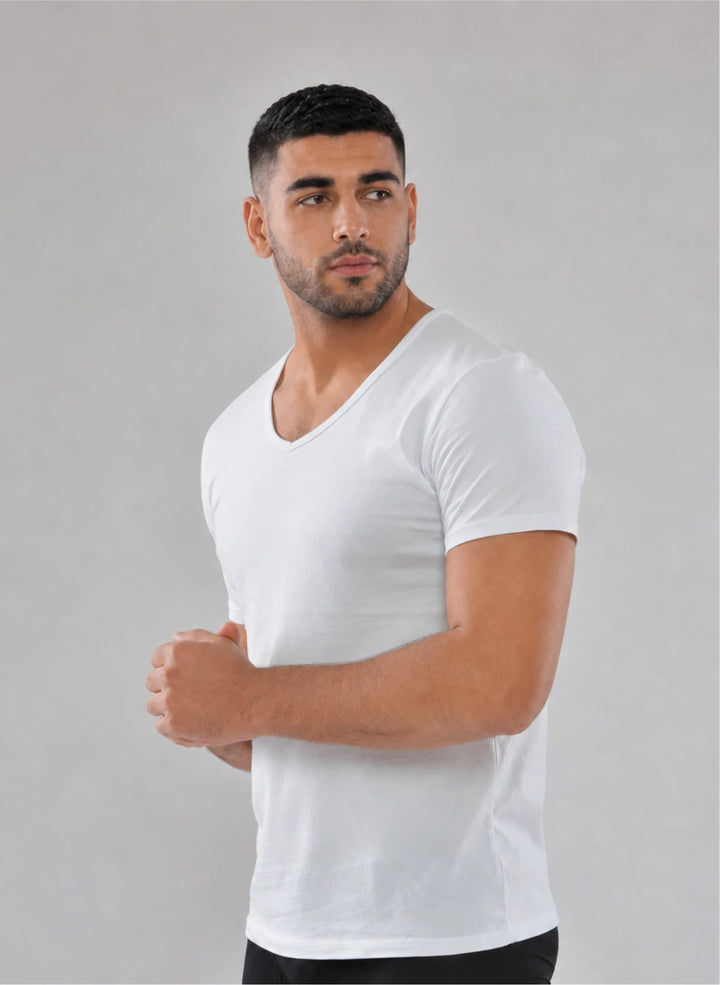 T-shirt manches courte col v
