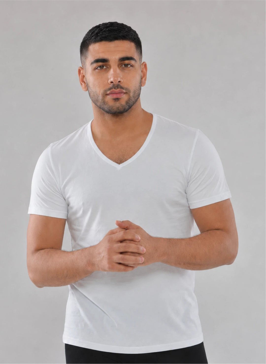Pack 3 t-shirt mc col v