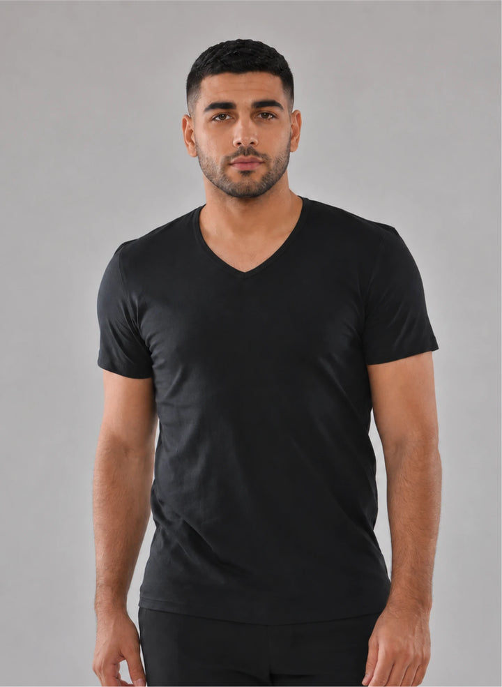 T-shirt manches courte col v