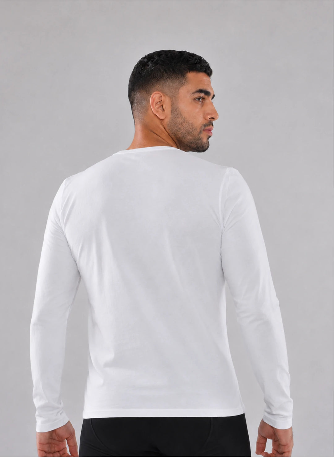T-shirt manches longues col v