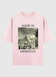 T-shirt Oversize 100 % Coton – “Made in Morocco – Moussem”