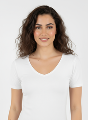 T-shirt manches courtes col V