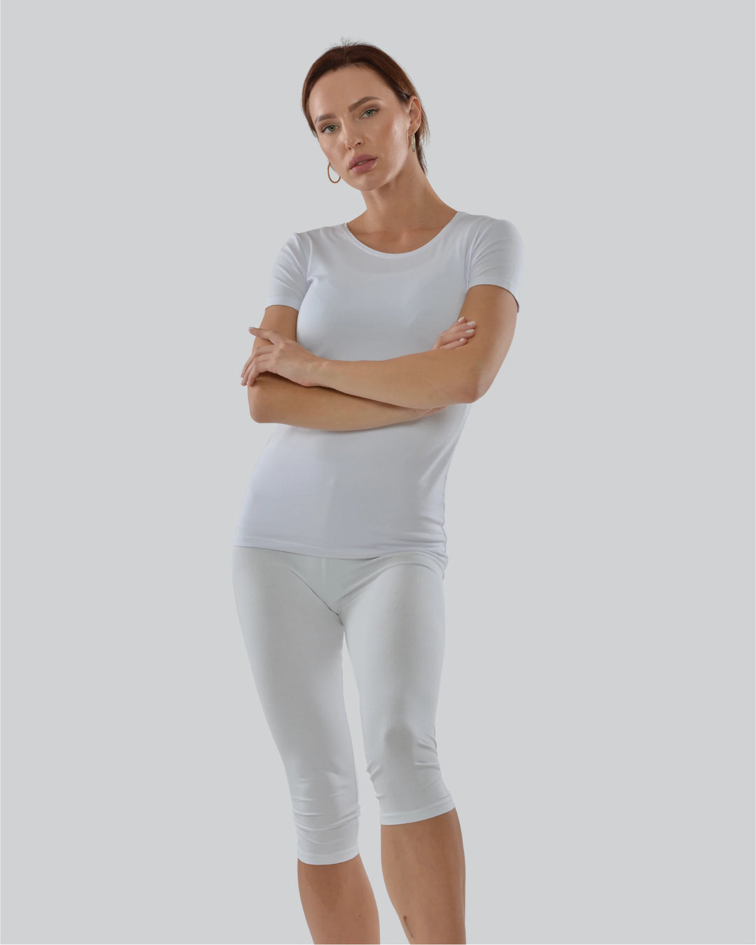 Pack 3 ensembles : T-shirts mc col rond et corsaires