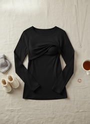 Pull d’allaitement manches longues
