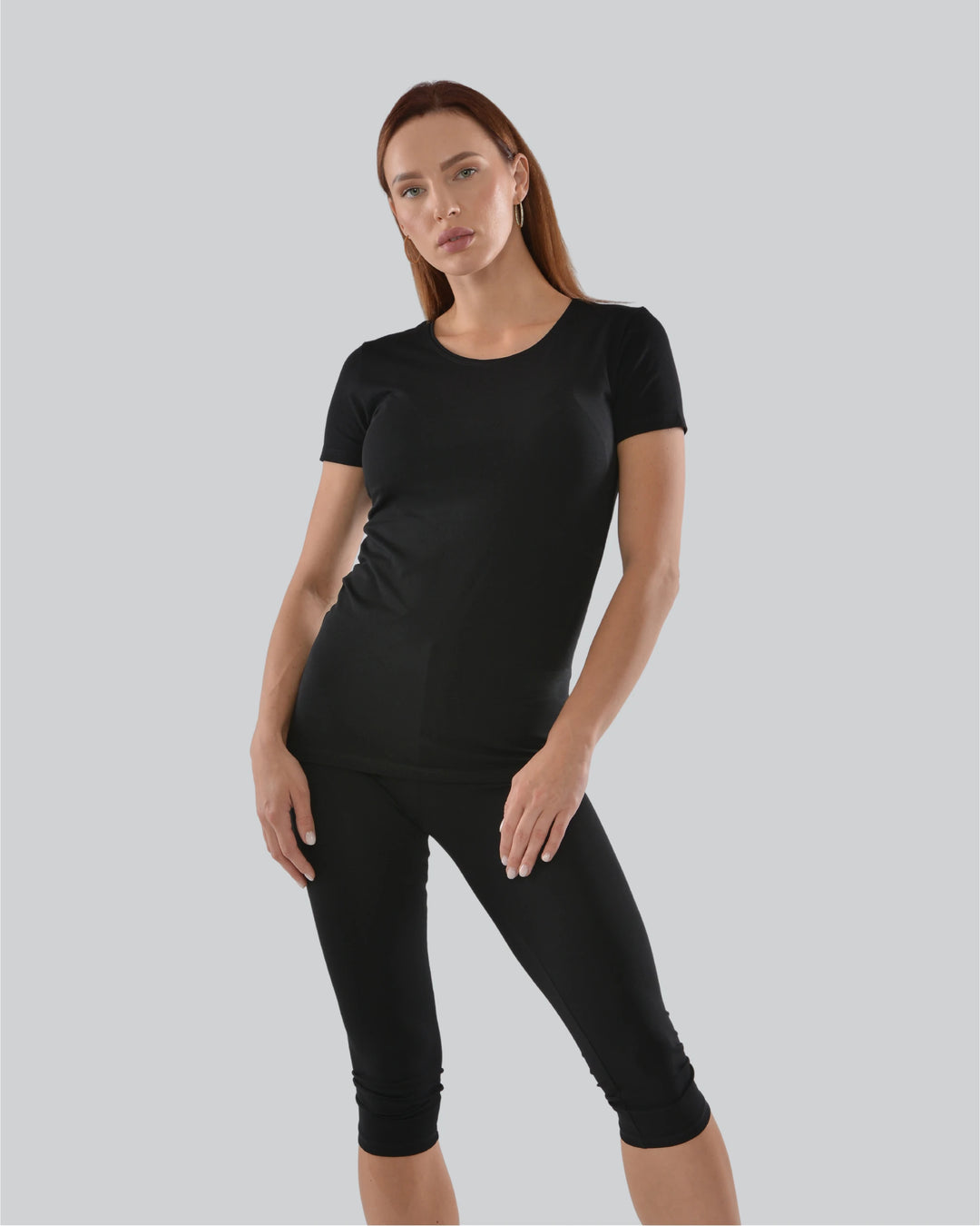 Pack 3 ensembles : T-shirts mc col rond et corsaires