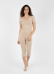 T-shirt manches courtes col V