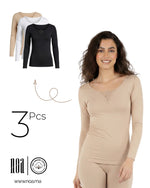 Charger l’image dans la visionneuse de la galerie, Pack 3 T-shirts ML  Incrustation Devant
