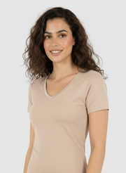 T-shirt manches courtes col V