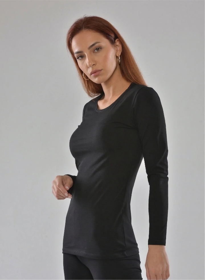 T-shirt manches longues col rond