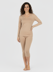 T-shirt manches longues col V