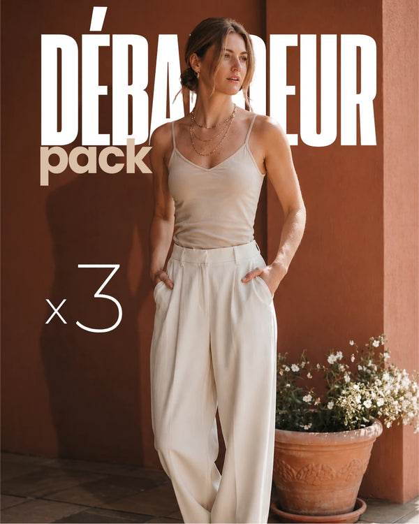 Pack de 3 débardeurs à fines bretelles