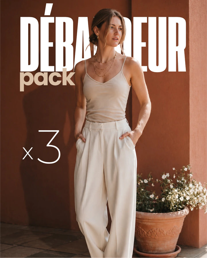 Pack de 3 débardeurs à fines bretelles