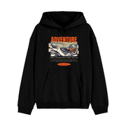 Hoodie ADVENTURE - Black Exploration