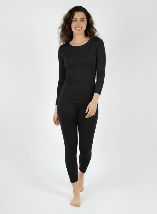 Ensemble T-shirt à ML Col Rond + Corsaire Basique