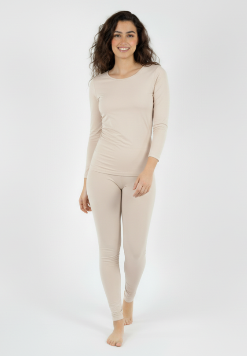 Ensemble T-shirt à ML Col Rond + Corsaire Basique