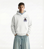 Sweat à Capuche Blanc 