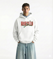 Sweat à Capuche Blanc 