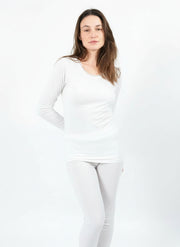 Ensemble T-shirt ML col rond avec dentelle + Legging avec dentelle
