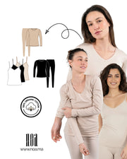 Pack Omra Femme Confort Premium - Deux ensembles + 3 Débardeurs