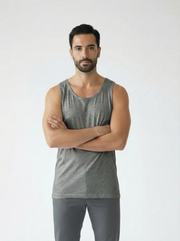 débardeur gris pour homme