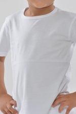 NOA Sous Vetements T Shirt Blanc Col Rond 100 Coton Pour Garcon 2