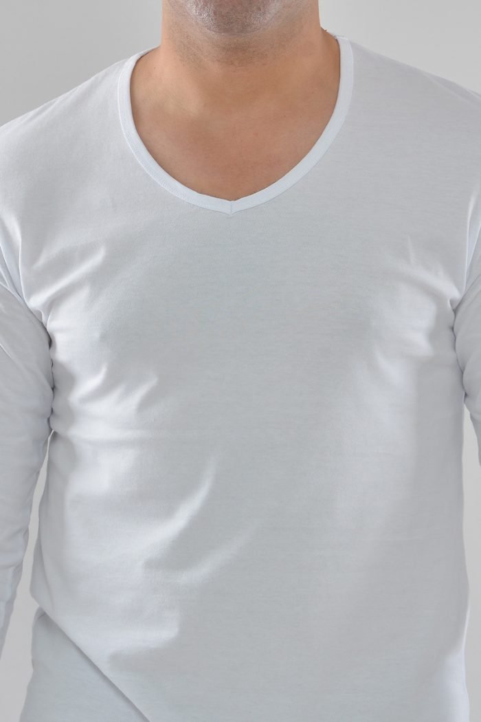 NOA Sous Vetements T Shirt Manches Longues Col V 1