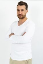 NOA Sous Vetements T Shirt Manches Longues Col V