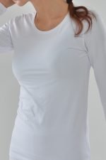 NOA Sous Vetements Tee Shirt A Manches Longues Col Rond – Blanc 6