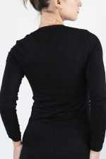 NOA Sous Vetements Tee Shirt Ml Col Rond Avec Dentelle – Noir