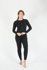 NOA Sous Vetements Pull Dallaitement Manches Longues Blanc Femme