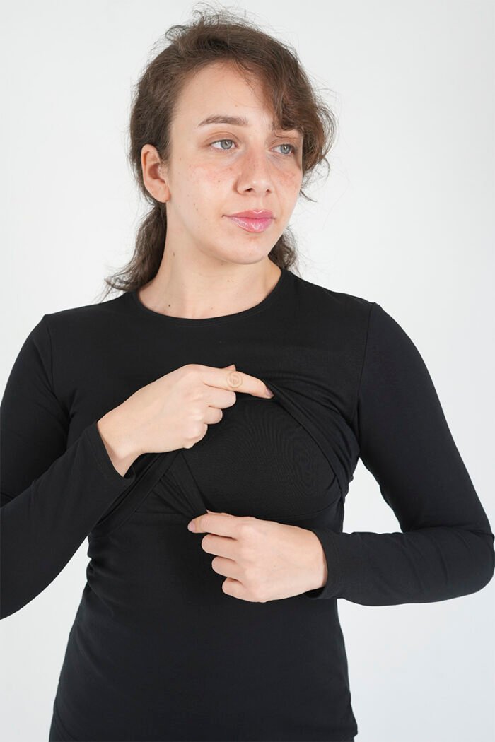 NOA Sous Vetements Pull Dallaitement Manches Longues Blanc Femme