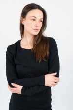 NOA Sous Vetements Tee Shirt A Manches Longues Col Rond – Noir 3